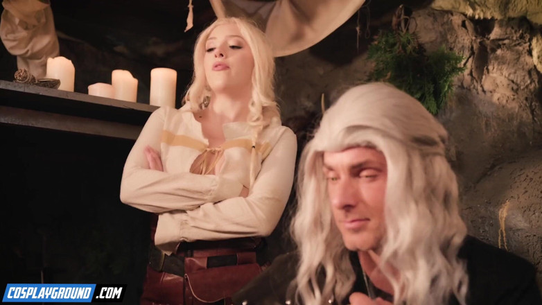 Cosplayground: Geralt đụ Chloe Amour trong đít và bắn tinh trong miệng của...