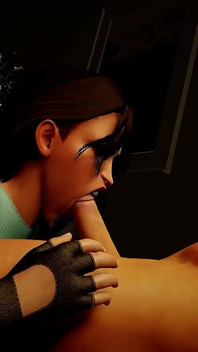 Klassische Lara lutscht schwanz in POV | Tomb raider-parodie