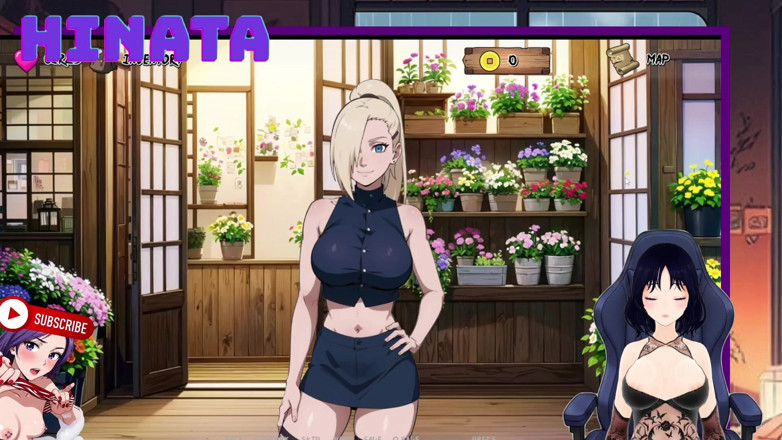 Hinata Queen: イノ・ネトレナードルが汗をかき震え、下着を見せ、白いパンティが汗で透けていくのを見ている。