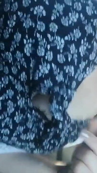 Quick Cleavage Flash in the Car