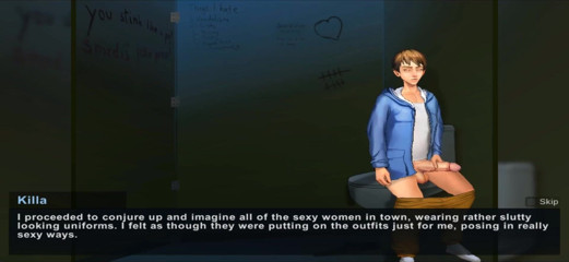 Hentai World: Morafy racconta duramente nel bagno del college