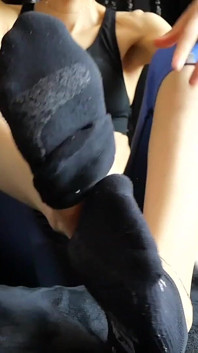 Wrinkled Soled Worship After Workout