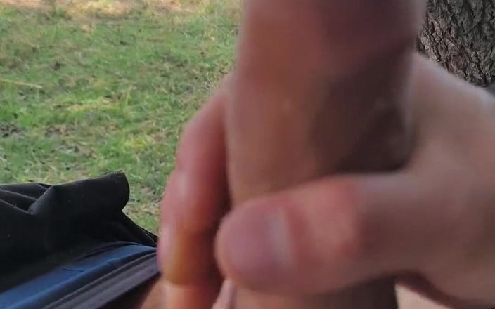 Charrterr: 鸡巴暴露。我在户外自慰，而一个女人从远方看着我。她看着直到我射精。