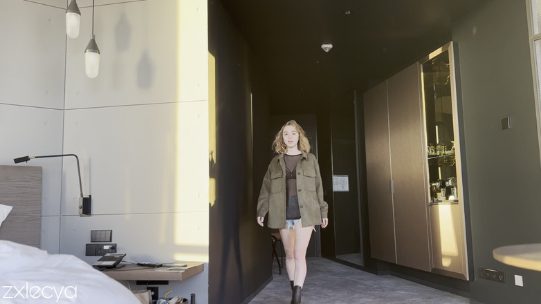 Zxlecya: Sweet Russian Girl Offered Her Perfect Pink Pussy Before Breakfast