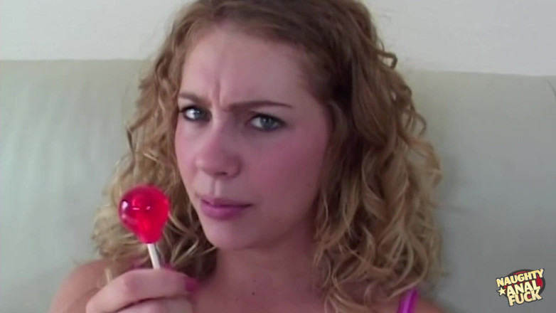 Naughty anal fuck: Curly Teen Lets the Guy Smash Her White Ass After...