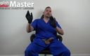 English Leather Master: Dokter dengan sarung tangan lateks sph and chastity