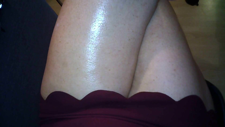 MisS Angel: Looking down on my lap.