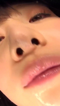Mai Imai Licks Your Face in an Intense Mouth Fetish Session