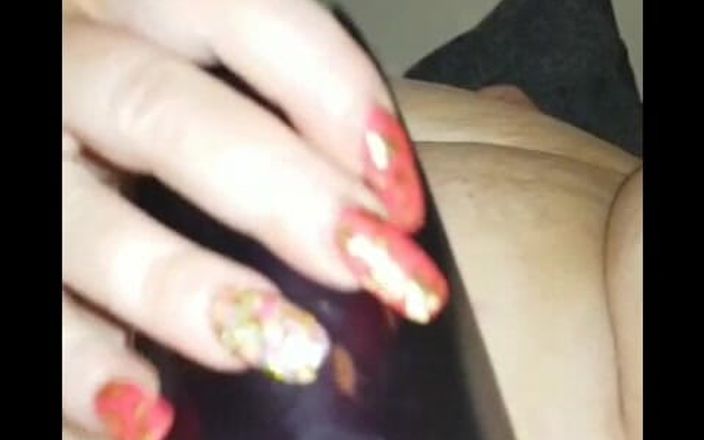 JJ Jewel BBW: Scopando la mia figa con il cibo