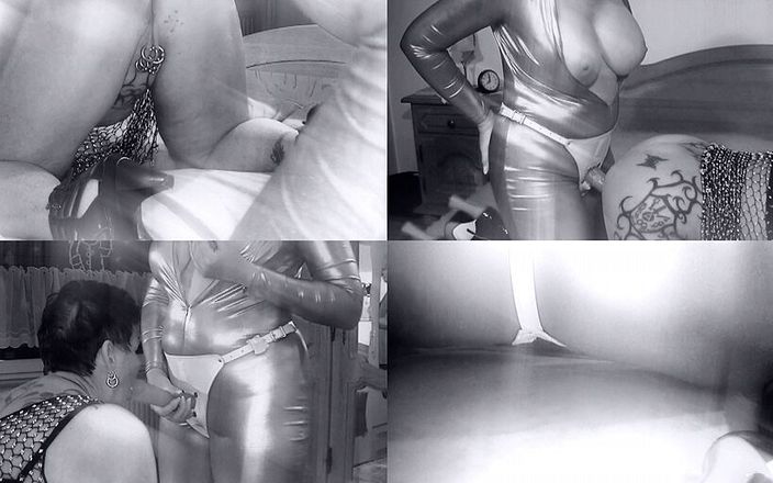 Deutsche Dominanz: GILF latexové šukání s připínákem