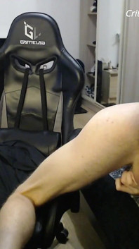 Endo avec jouet vibrant 30 min et éjac