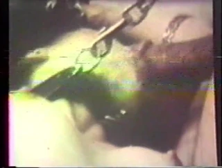 Vintage megastore: Bound skinny brunette enjoyed a black cock