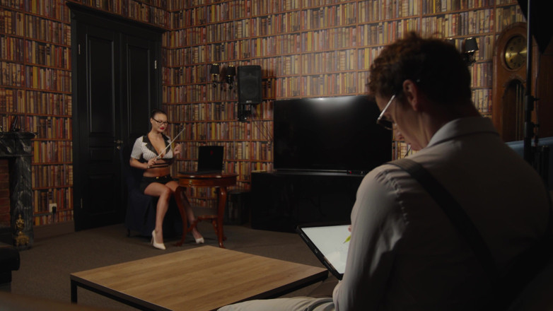 Monika FoXXX studio: Sexology Teacher Monika Fox Takes an Exam From Student in...