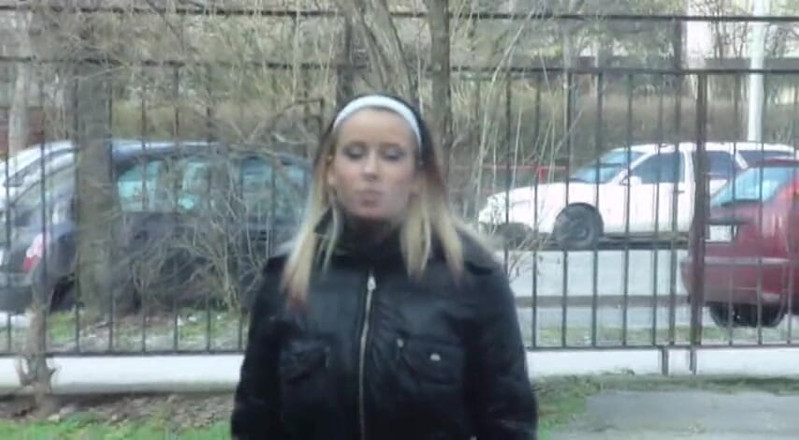 Femdom Austria: Cute Teen Smoking Cigarette Outdoors