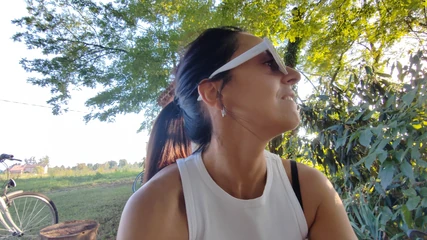 Ferrero anal experience: Big Slut Known on the Cycle Path Gets Fucked on...