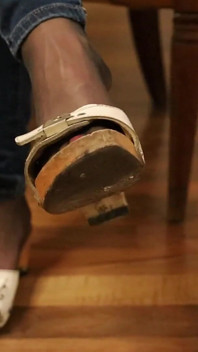 Worn Heels, Soft Soles - Slow Dangling in Stockings