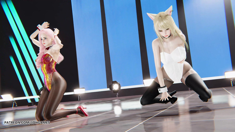 3D-Hentai Games: [MMD] HyunA - Lip &amp; Hip Ahri Seraphine sexy striptýz League Of...