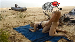 RS couple: 島で肛門クソ大きなお尻 - ヌード海岸