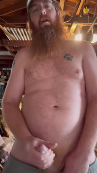 Redneck Jerk and Cum in Garage