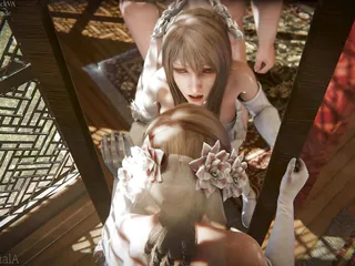Final Fantasy pizdă mare și pulă mare de la Inițiala animație cu sunet 3D hentai porno sfm compilație