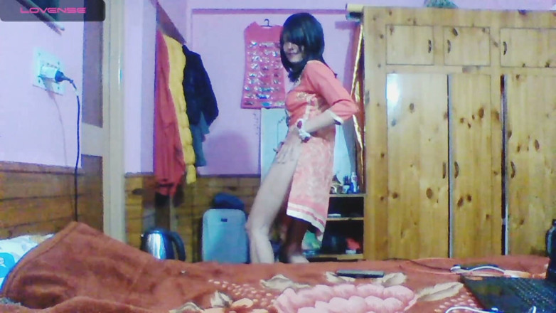 Bolly Karma: Cutie on the Bed Given Blowjob to the Beloved Guy