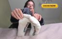 Feet lady: Белые обёртые носки