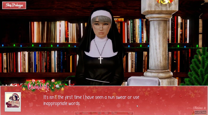 Cumming Gaming: Бесконечное Рождество [Xmas хентай порноплей] Эпизод 3 Воспоминания от траха проклятых монахинь в церкви