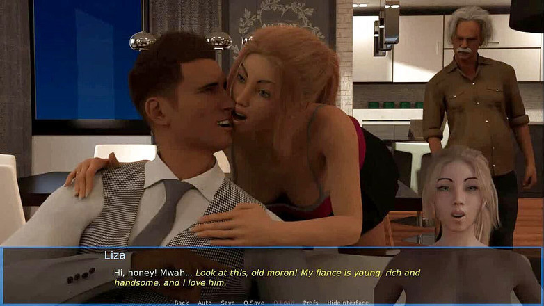 Dirty GamesXxX: Сюжетний хлопець Лізи трахає брудну дівчину перед її нареченою - еп. 8