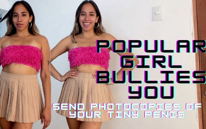 Goddess Alexa femdom: Chica popular te intimida - envía fotocopias de tu pene pequeño...