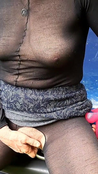Enjoying Driving and Masturbate