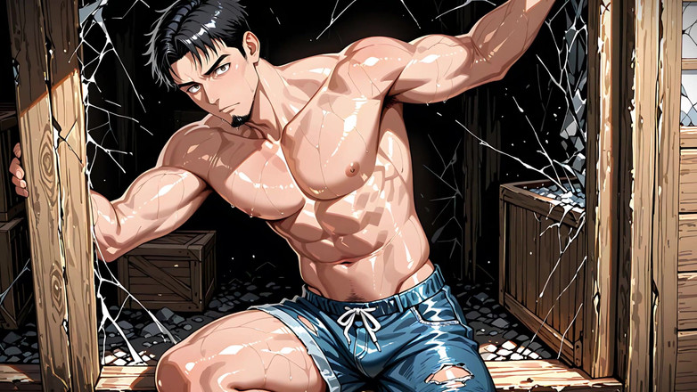 Erotic Man: Ai hemdlose kerle mit beule