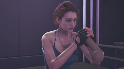 Waifu club 3D: Jill Valentine jerking your cock facial