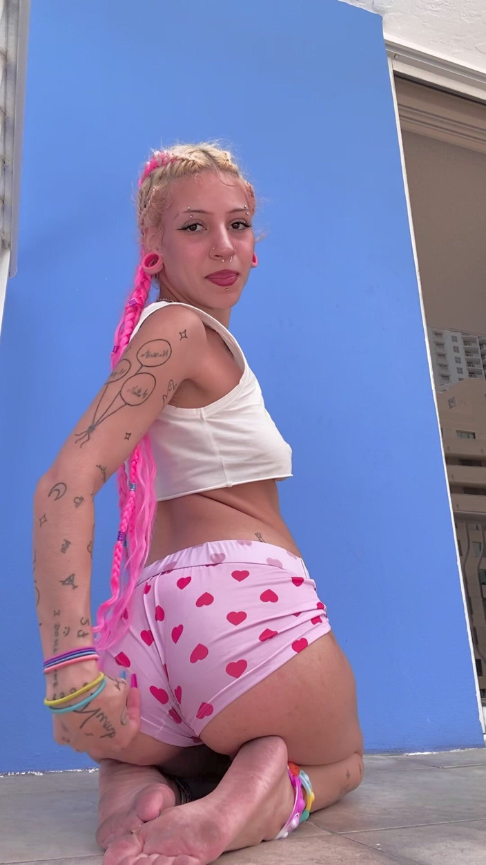 Nali Marie: POV Your Big Stepsister Gets Freaky Strip-tease Pigtail Braids Dirty...