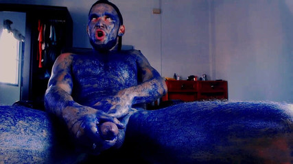 Eddie Star: 蓝人来了并射精