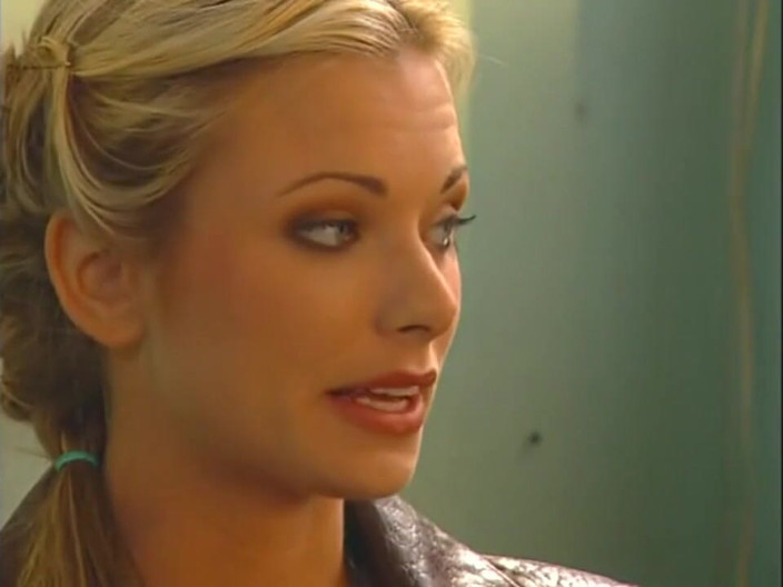 Vintage megastore: Skinny blonde cheating in car repair shop