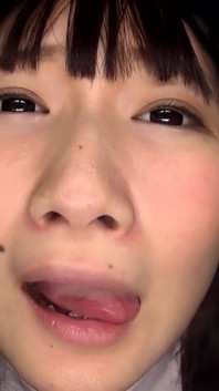 POV Virtuell tungkyss: Misaki Yumenos råa och intensiva djupa kyss