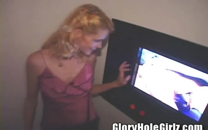 Glory Hole Girlz: Anal only - Blonde Wife Skinny Whore Sucking Dicks in Glory...