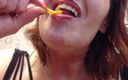 Dawnskye: V200 likken bijt tong, tanden lippen close aangepast verzoek met...