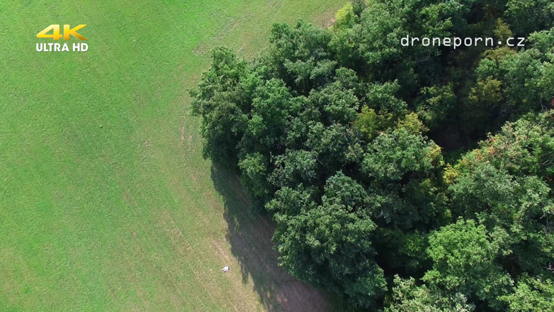 Peaches and Bananas: Nudist Klara Filmed by Drone