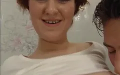 Busty Redhead Teen Gets Fucked in the Bathroom