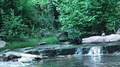 barenakedboy: 폭포에 의해 굴곡, 약간의 개인 순간을 몰래하려고 ...