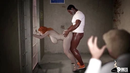 Slut wife gets fucked by inmate infront of her husband