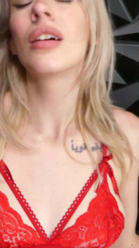 Sexy Blonde Slut All Tied up on a Vibraot Chair