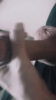 Guy Jerking off a Big Cock