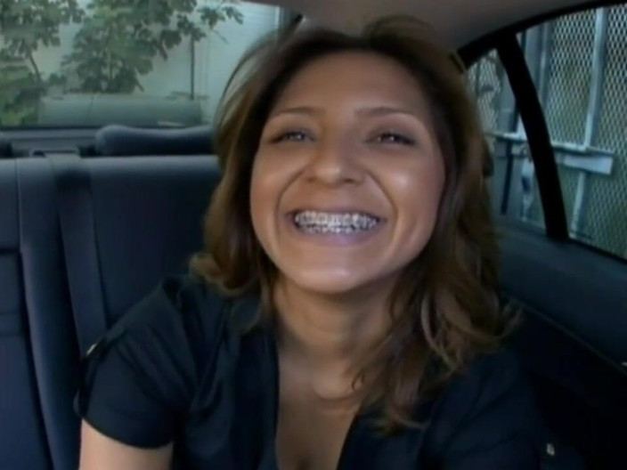 Just Great Ass: Hot latina takes a big cock in the car