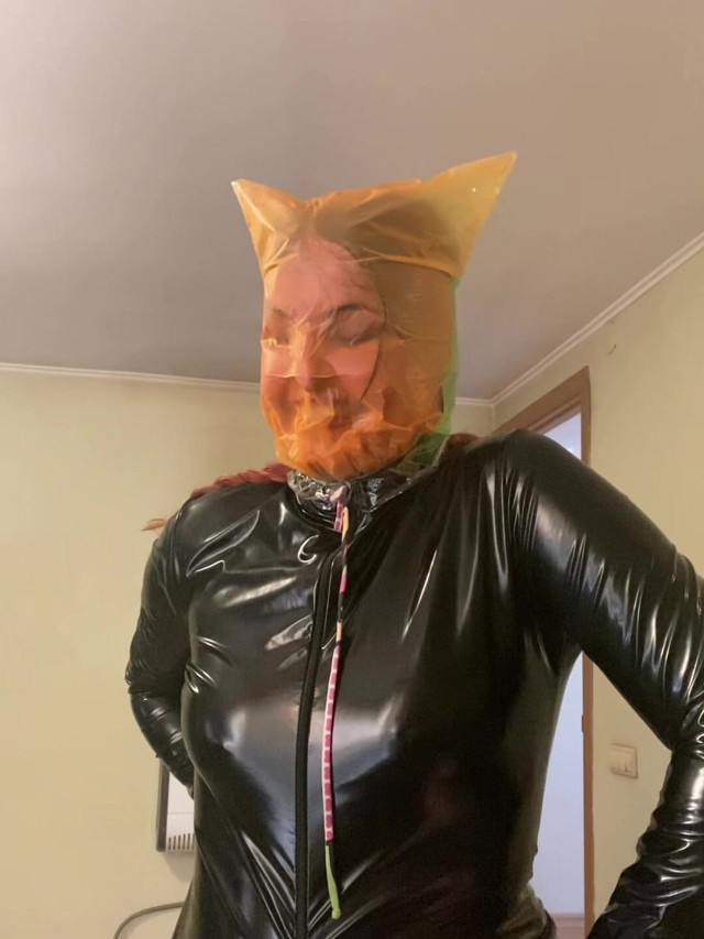 Colored Plastic Bags Breathplay in Latex (Elena917 studio)
