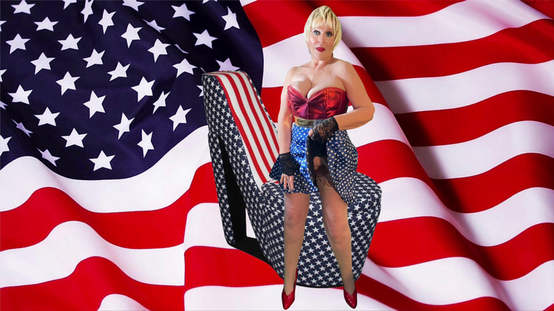 Carmen Angel: Бабуся Америка: смоктання члена, гра з ділдо, місіонерська трахала домогосподарку Aulde Lang Syne