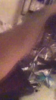 Anal fisting in the gynochair from her perspective