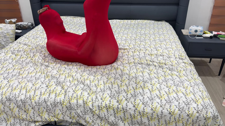 Asian foot goddess: Momificación de pantimedias encasement esclavitud de cuerpo completo