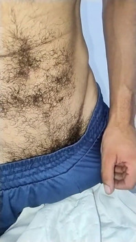 Showing off His Cock, Rolling up His Horny Uncut Cock!